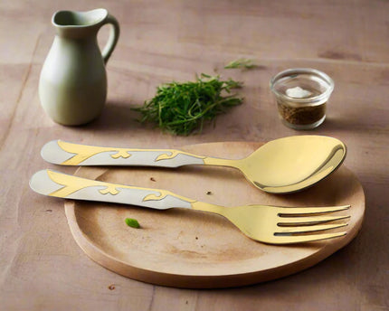 Dolphin Stainless Steel PVD Coated 28 Pcs Cutlery Set - DF With Stand