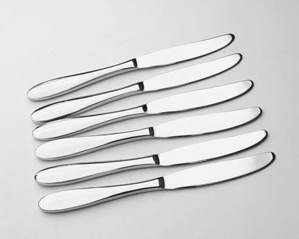 Dolphin Stainless Steel 11 Gauge 34 Pcs Cutlery Set Premium Quality - Plain