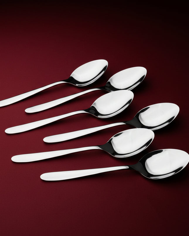 Dolphin Stainless Steel 11 Gauge 34 Pcs Cutlery Set Premium Quality - Plain