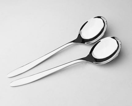 Dolphin Stainless Steel 11 Gauge 34 Pcs Cutlery Set Premium Quality - Plain