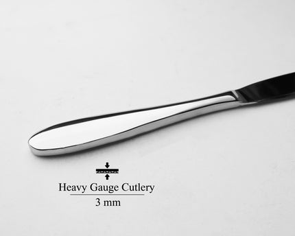 Dolphin Stainless Steel 11 Gauge 34 Pcs Cutlery Set Premium Quality - Plain