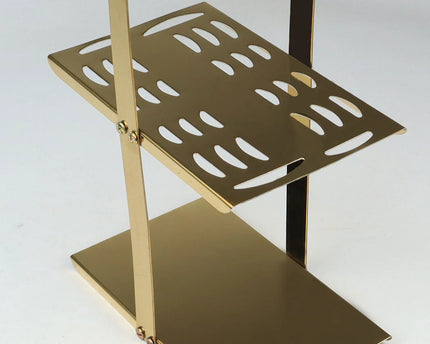 Dolphin Stainless Steel PVD Gold Plated Tiffin Cutlery Stand  - Only Stand