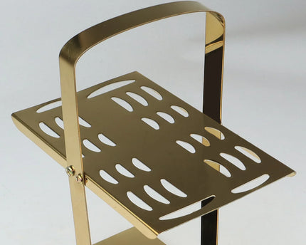Dolphin Stainless Steel PVD Gold Plated Tiffin Cutlery Stand  - Only Stand
