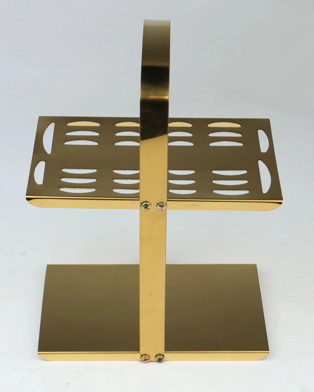 Dolphin Stainless Steel PVD Gold Plated Tiffin Cutlery Stand  - Only Stand
