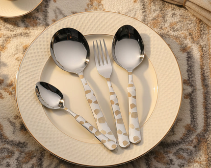 Dolphin 28 Pcs Stainless Steel Cutlery Set Special Edition Food Grade 304 Series - Commando