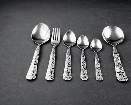 Dolphin 28 Pcs Stainless Steel Cutlery Set - New Flower