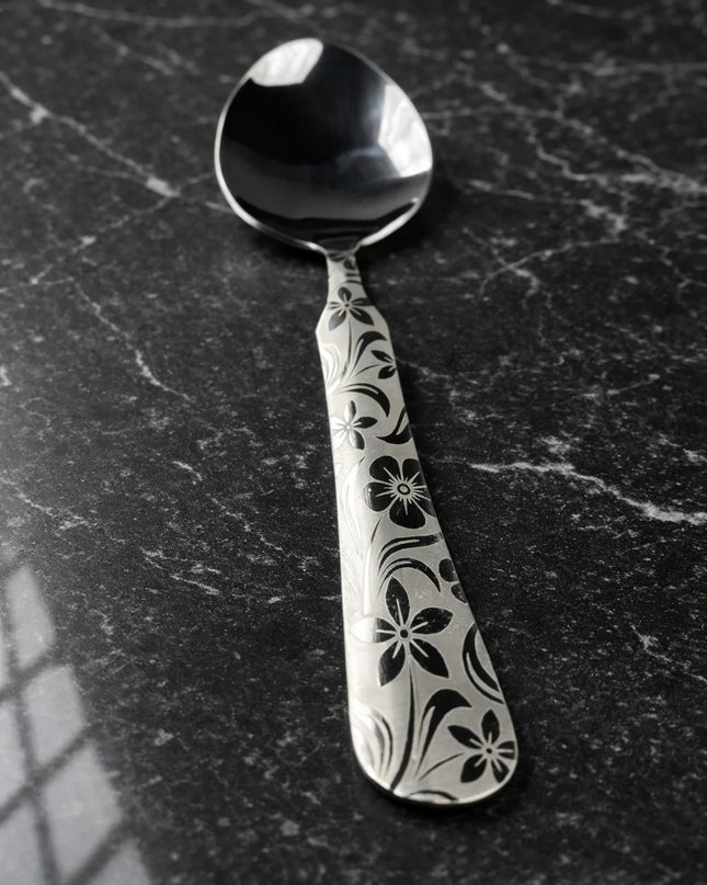 Dolphin 28 Pcs Stainless Steel Cutlery Set - New Flower