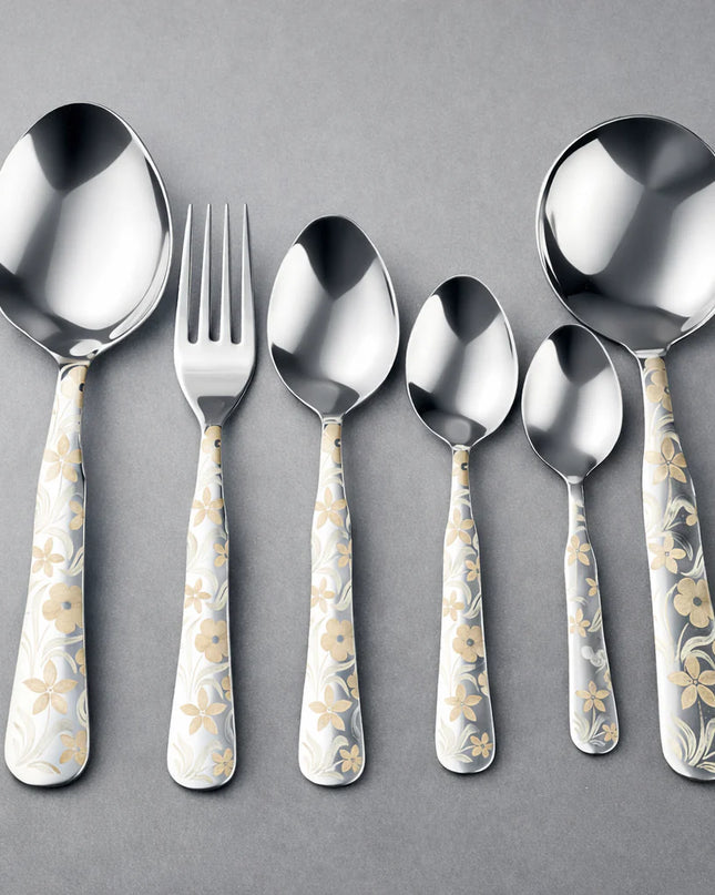 stainless steel cutlery set 29 pcs with stand at best price from best cutlery brand in Pakistan - dolphin industries