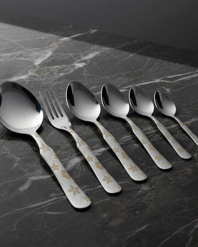 stainless steel cutlery set 29 pcs with stand at best price from best cutlery brand in Pakistan - dolphin industries